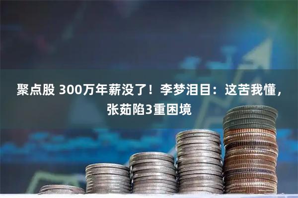 聚点股 300万年薪没了！李梦泪目：这苦我懂，张茹陷3重困境